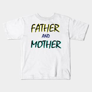 father and mother art design Kids T-Shirt